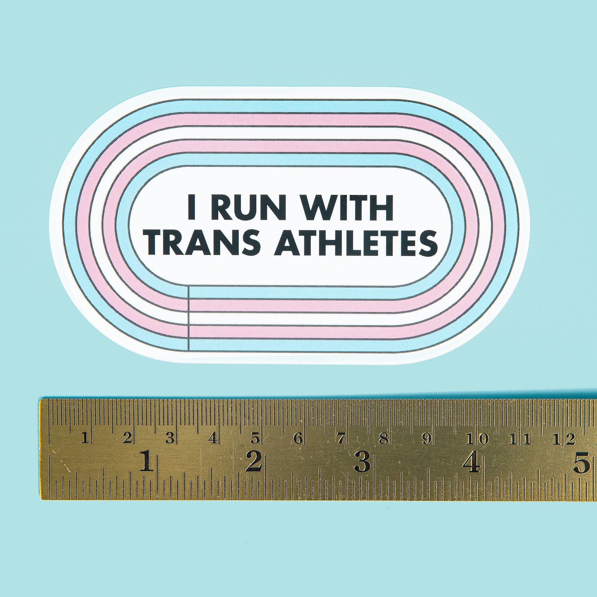 I Run With Trans Athletes - Sticker
