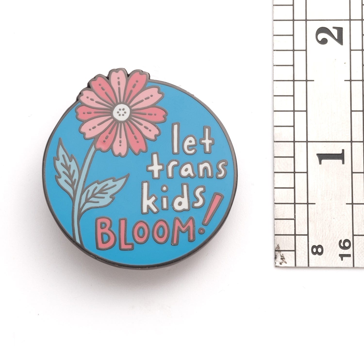 Let Trans Kids Bloom Pin