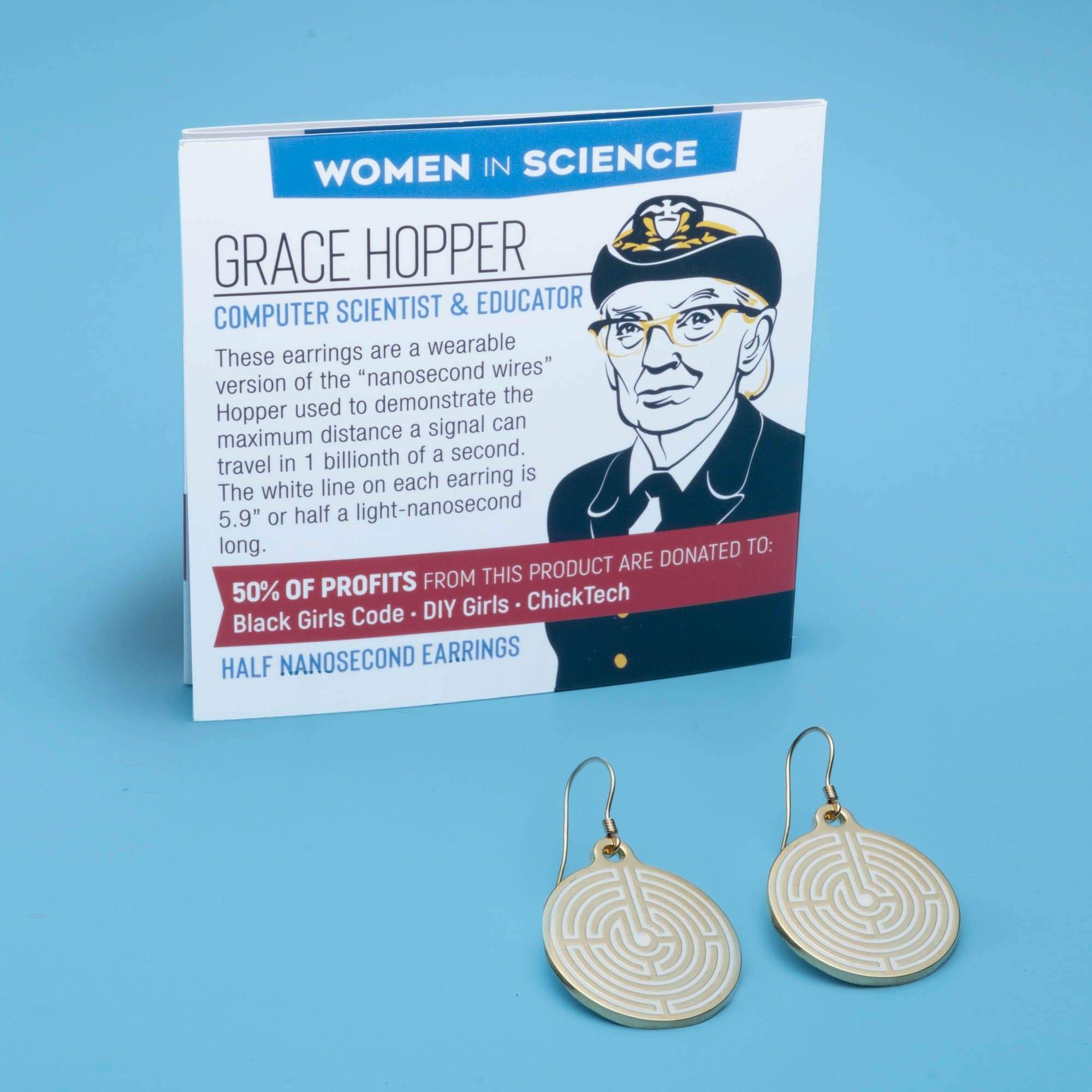Grace Hopper / Nanosecond Earrings