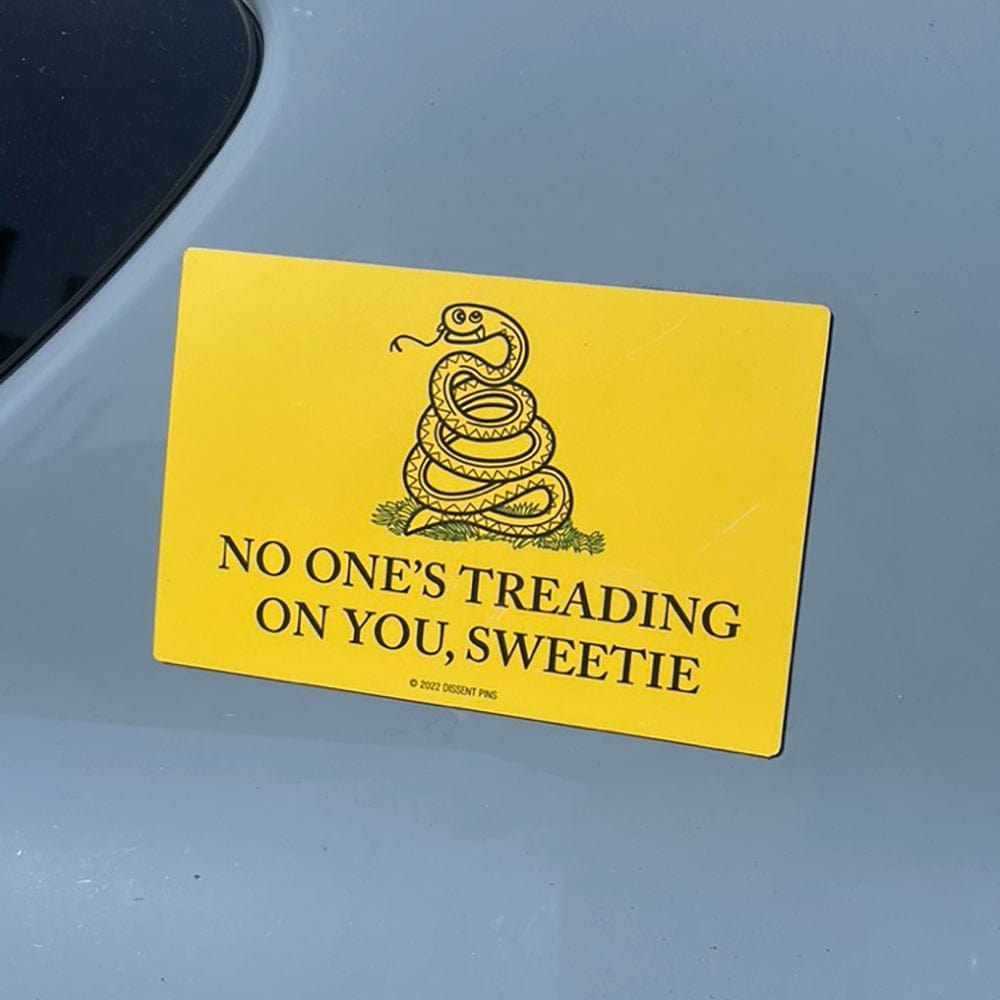 Set Of 3 Don't Tread On Me Gadsden Flag Magnetic Bumper Stickers For Cars & Trucks