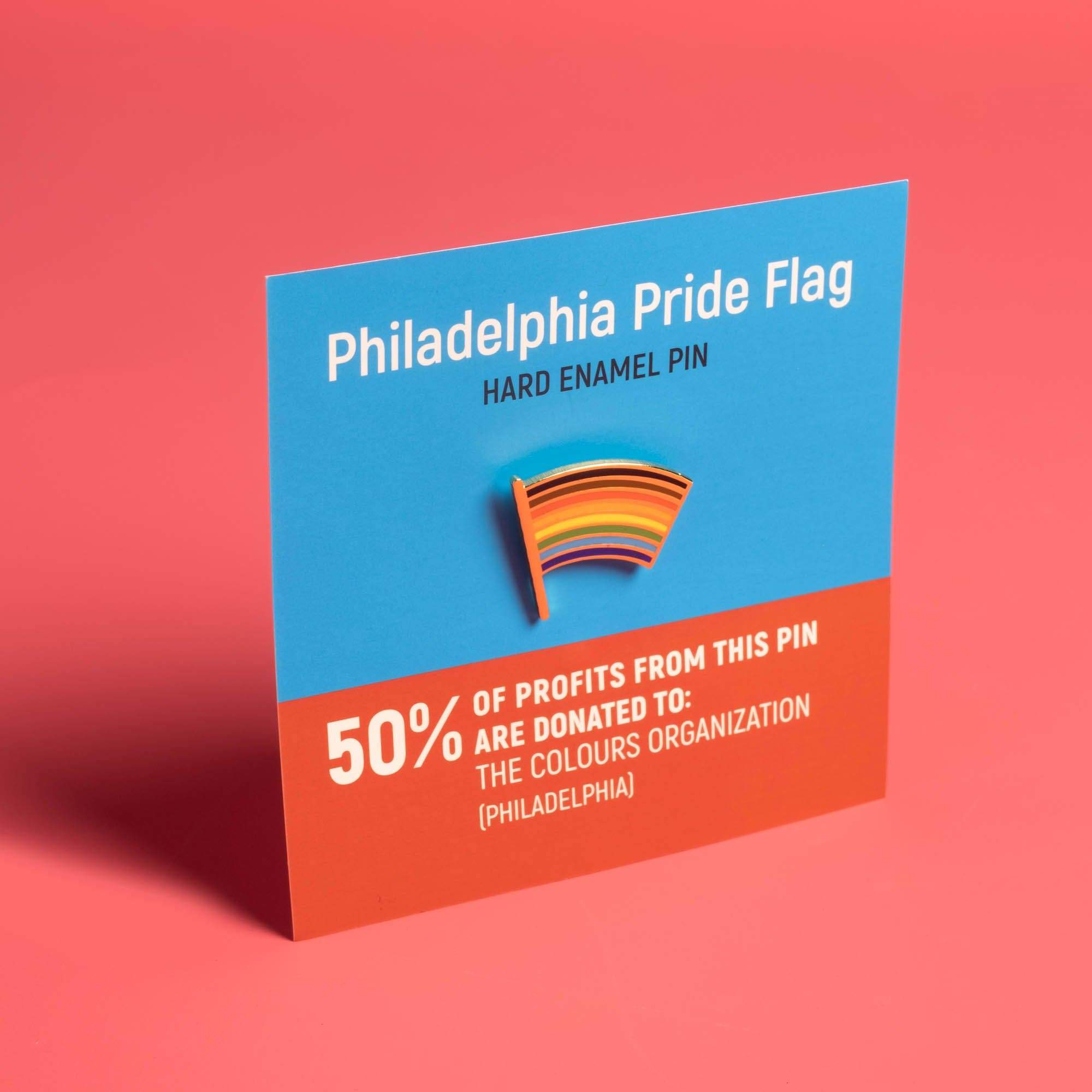 5 Philadelphia Pride Flag Pins