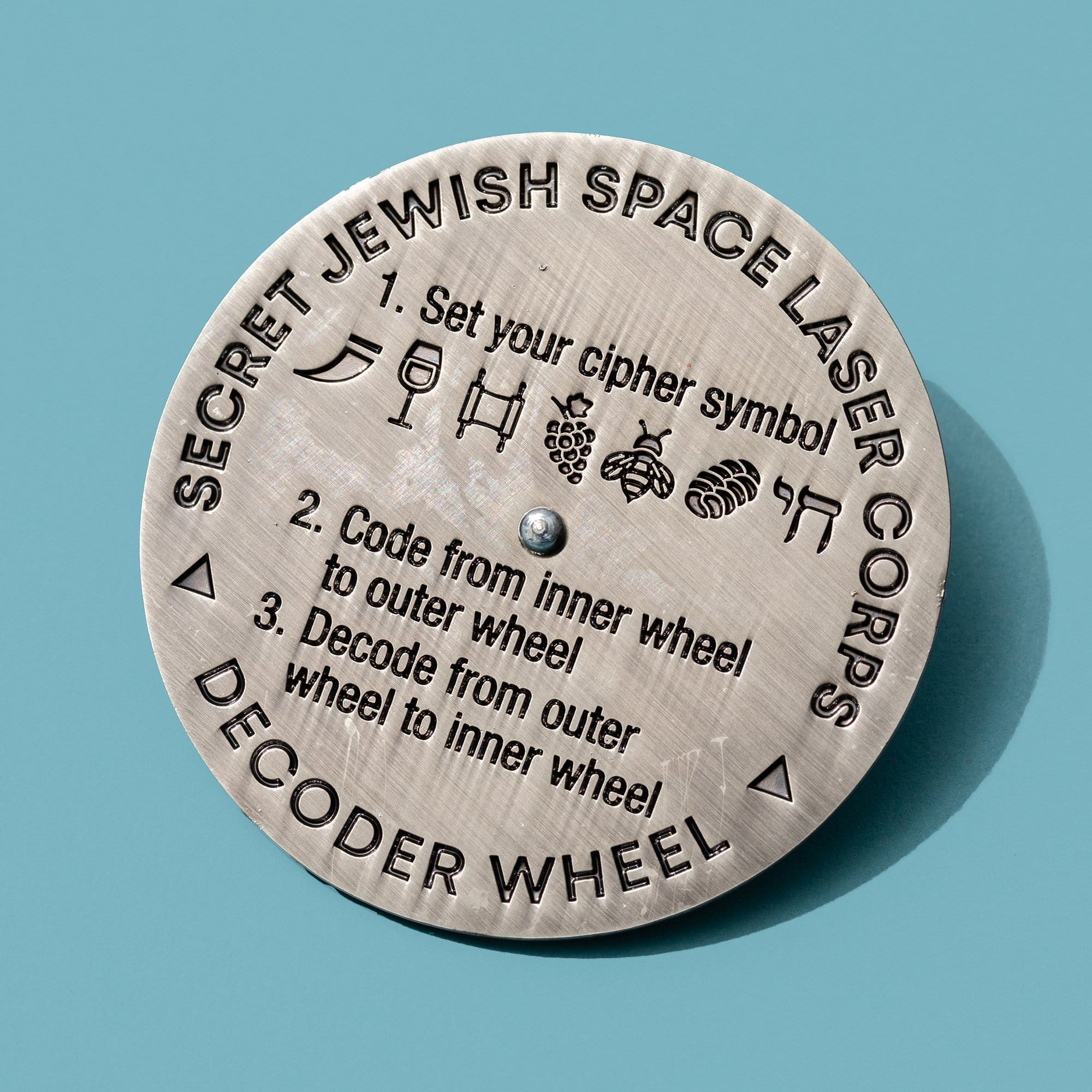 Secret Jewish Space Laser Corps Decoder Wheel — Dissent Pins