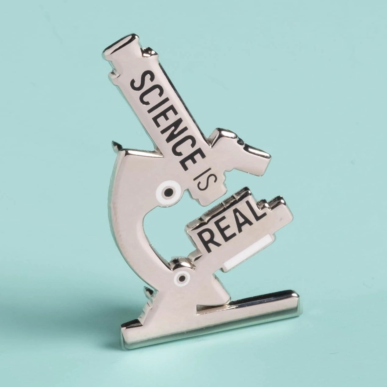 Science is Real - Microscope Pin — Dissent Pins