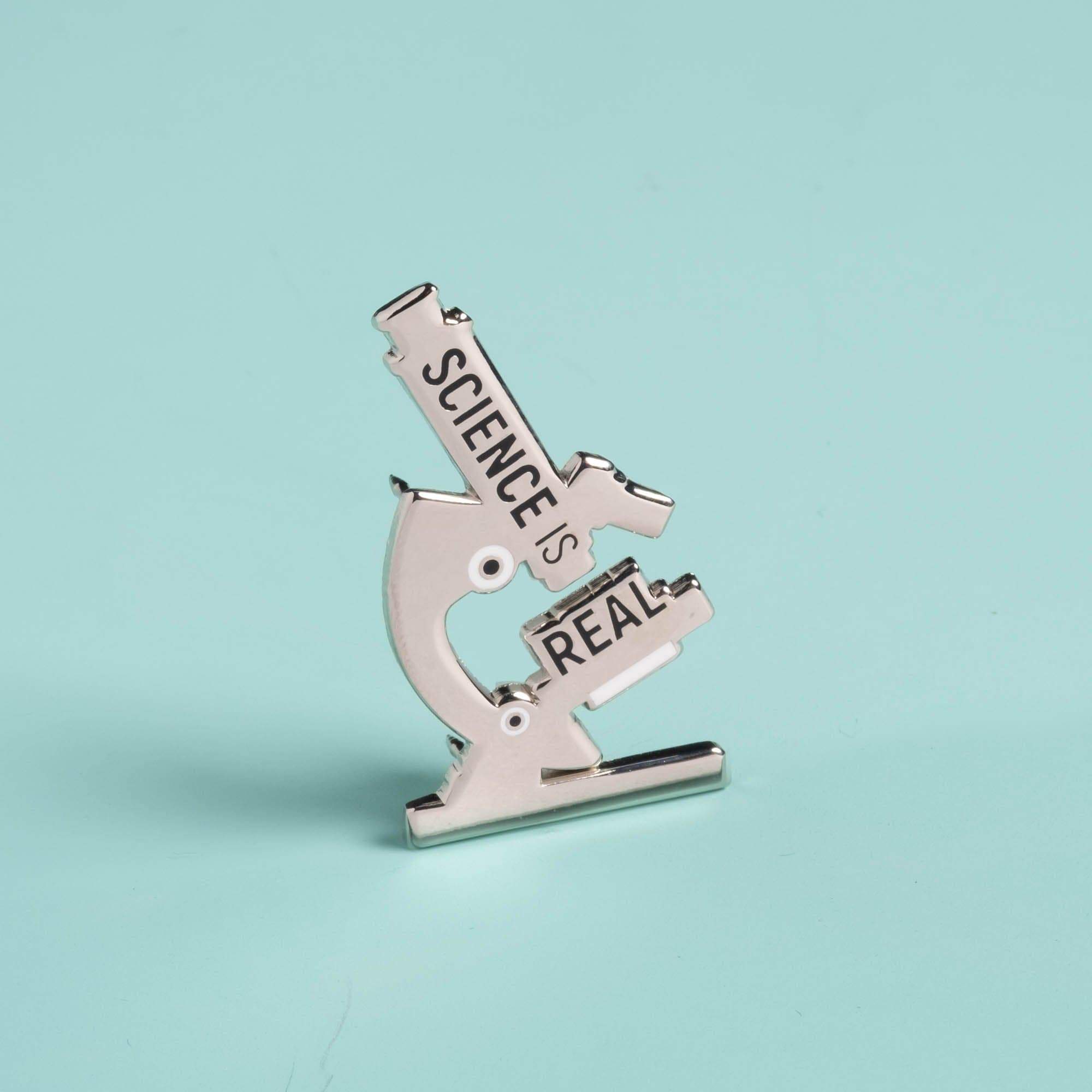 Evil Science Pin Science is Real Pins - Set of four — Dissent Pins