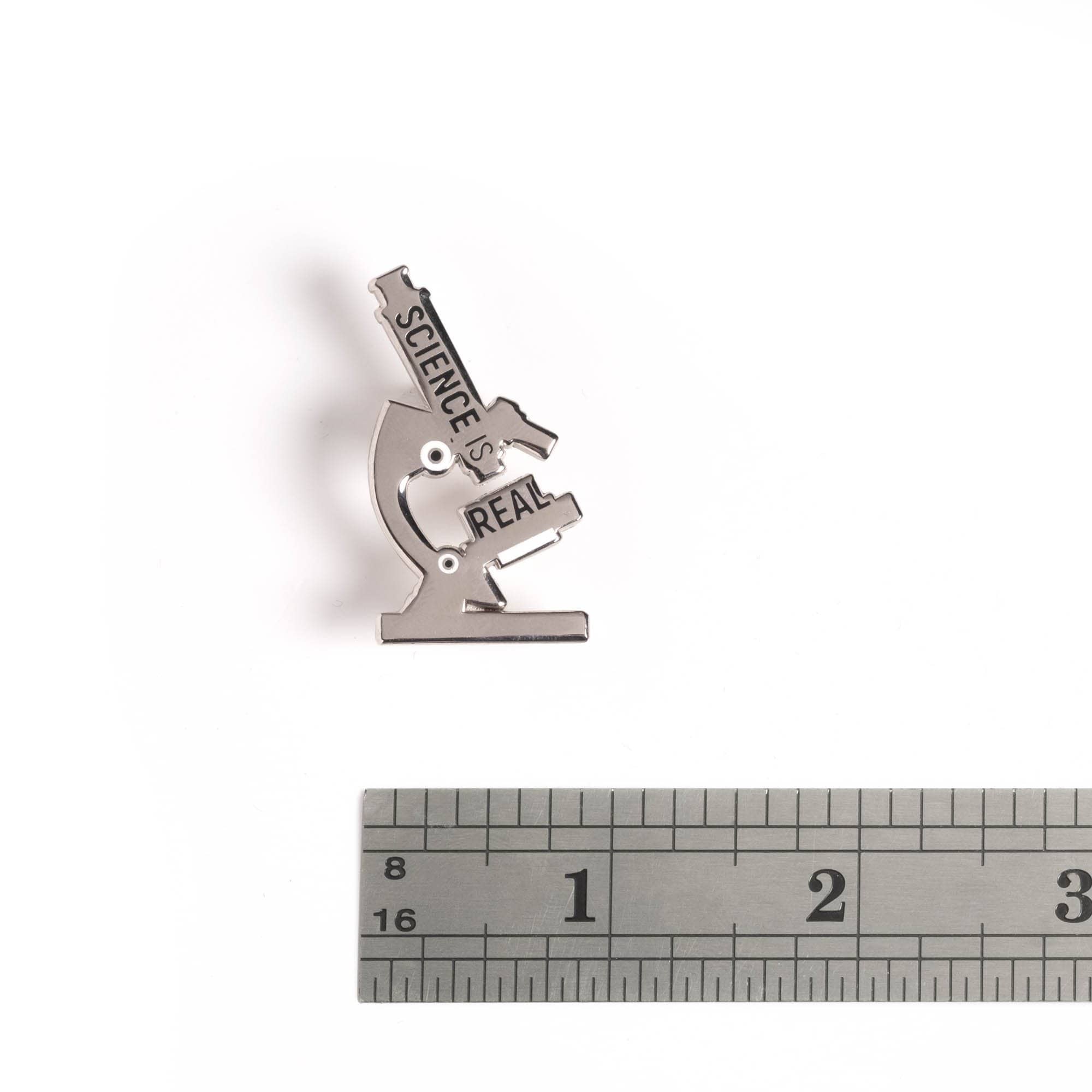 Science is Real - Microscope Pin — Dissent Pins