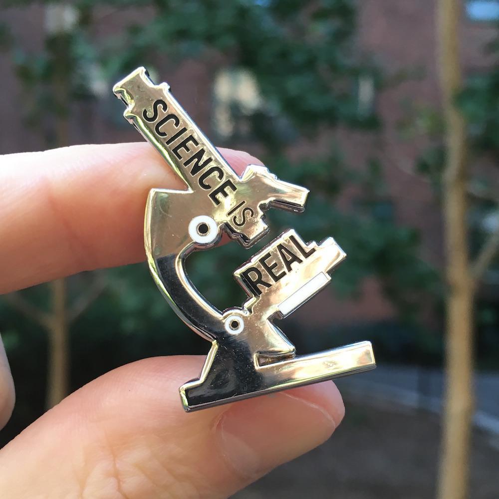 Evil Science Pin Science is Real Pins - Set of four — Dissent Pins