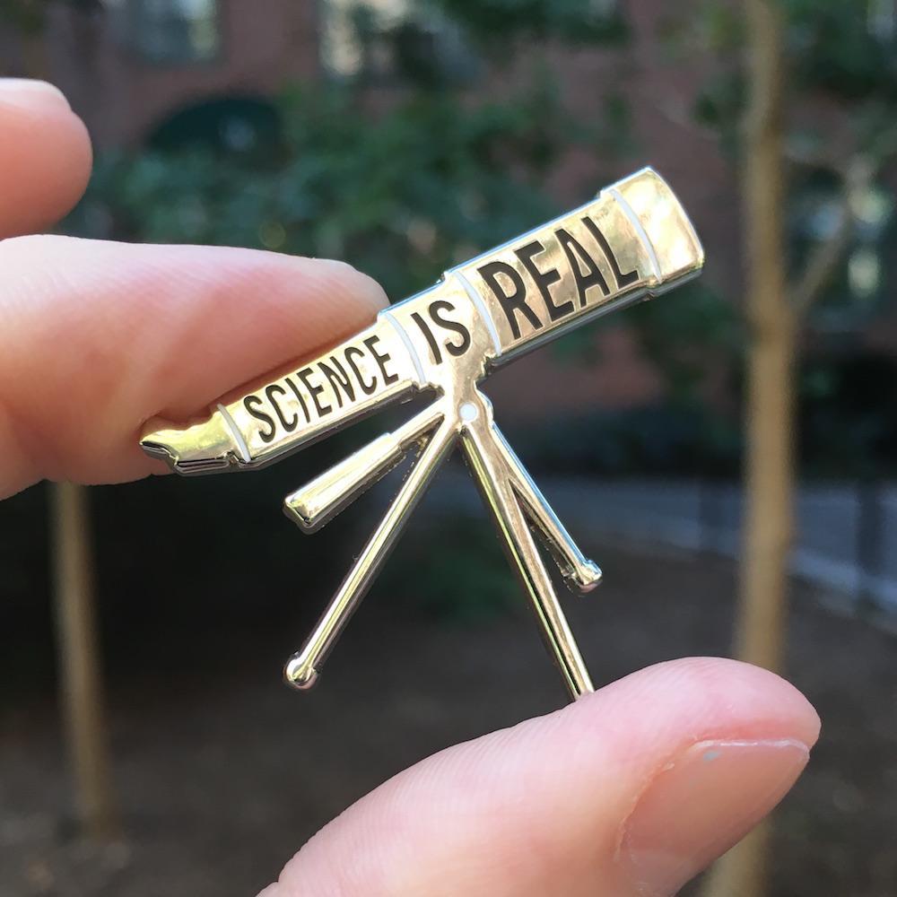 Evil Science Pin Science is Real Pins - Set of four — Dissent Pins
