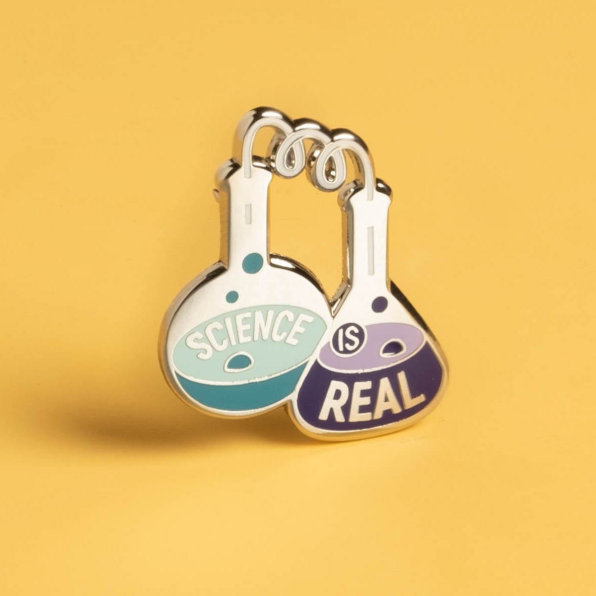 Science is Real - Flasks Pin