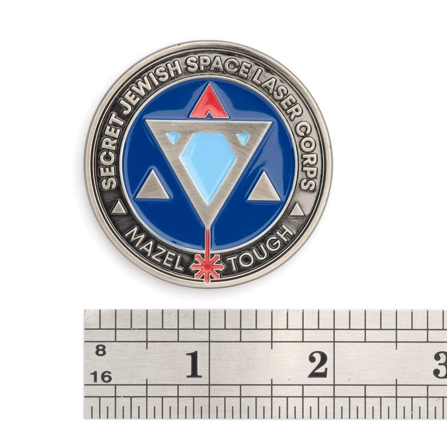 Secret Jewish Space Laser Corps Challenge Coin