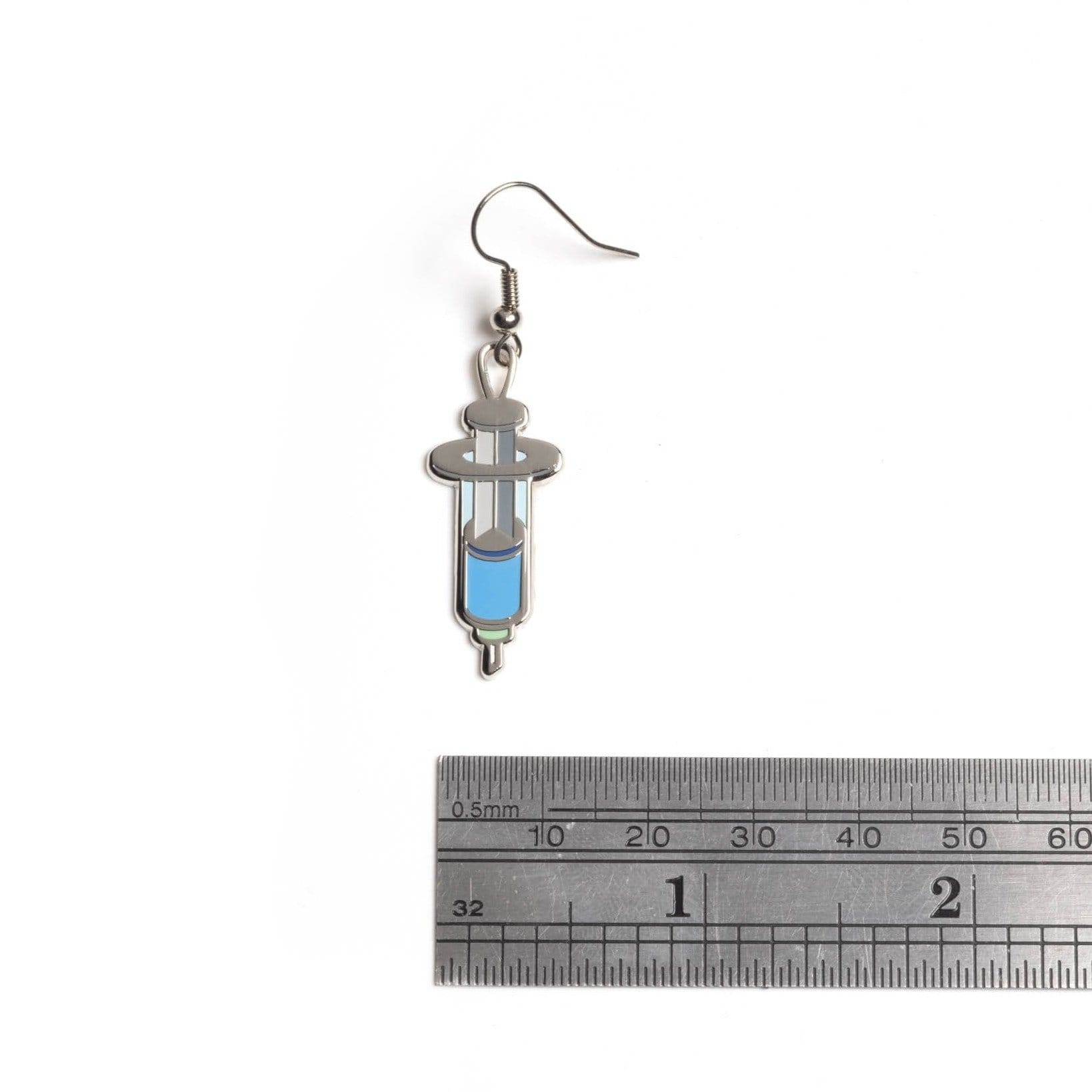 Vaccine Syringe and Vial (mixed set) Drop Earrings