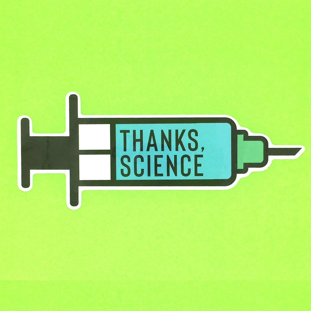 Thanks, Science Vaccine Syringe - Sticker