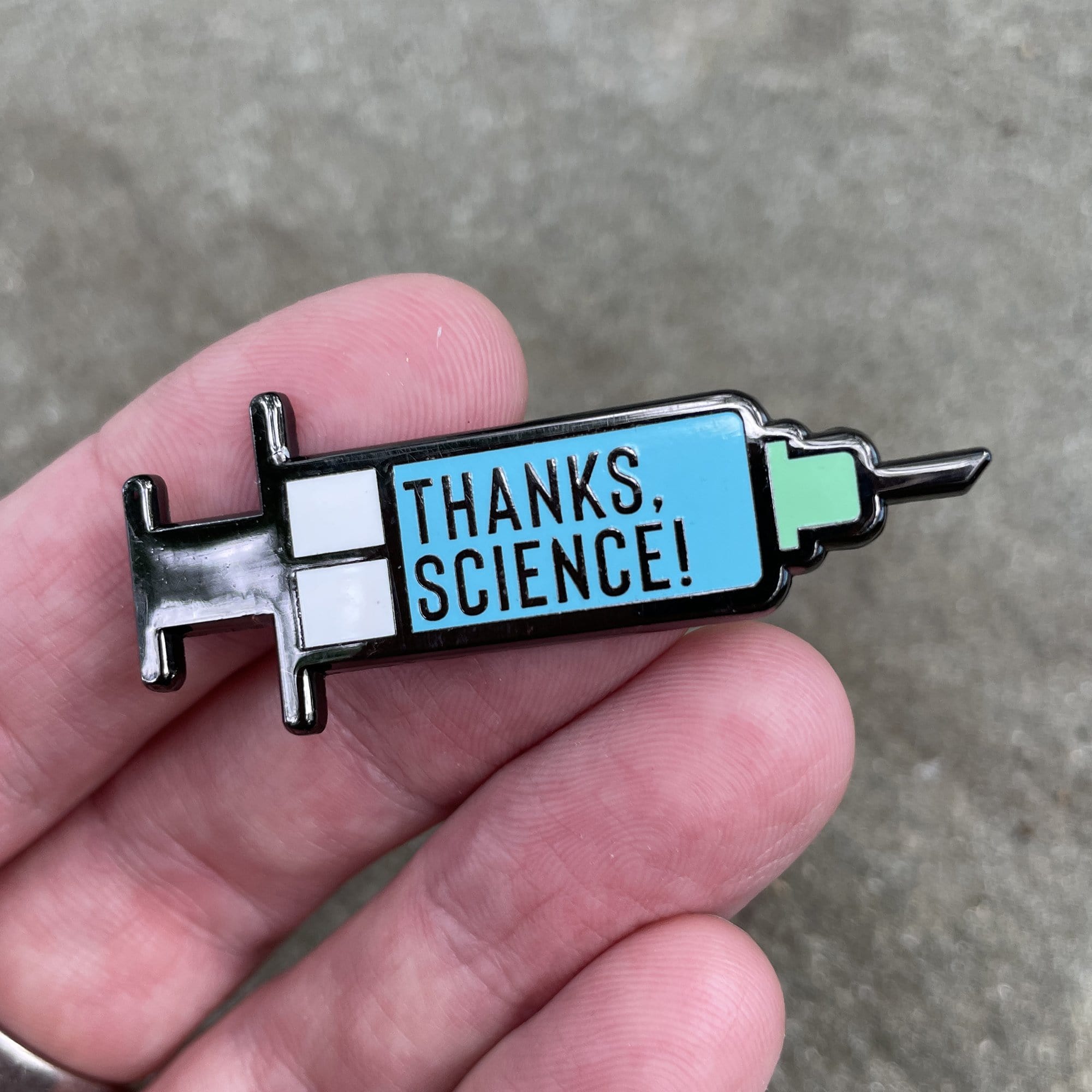Thanks, Science - Vaccine Syringe XL Pin