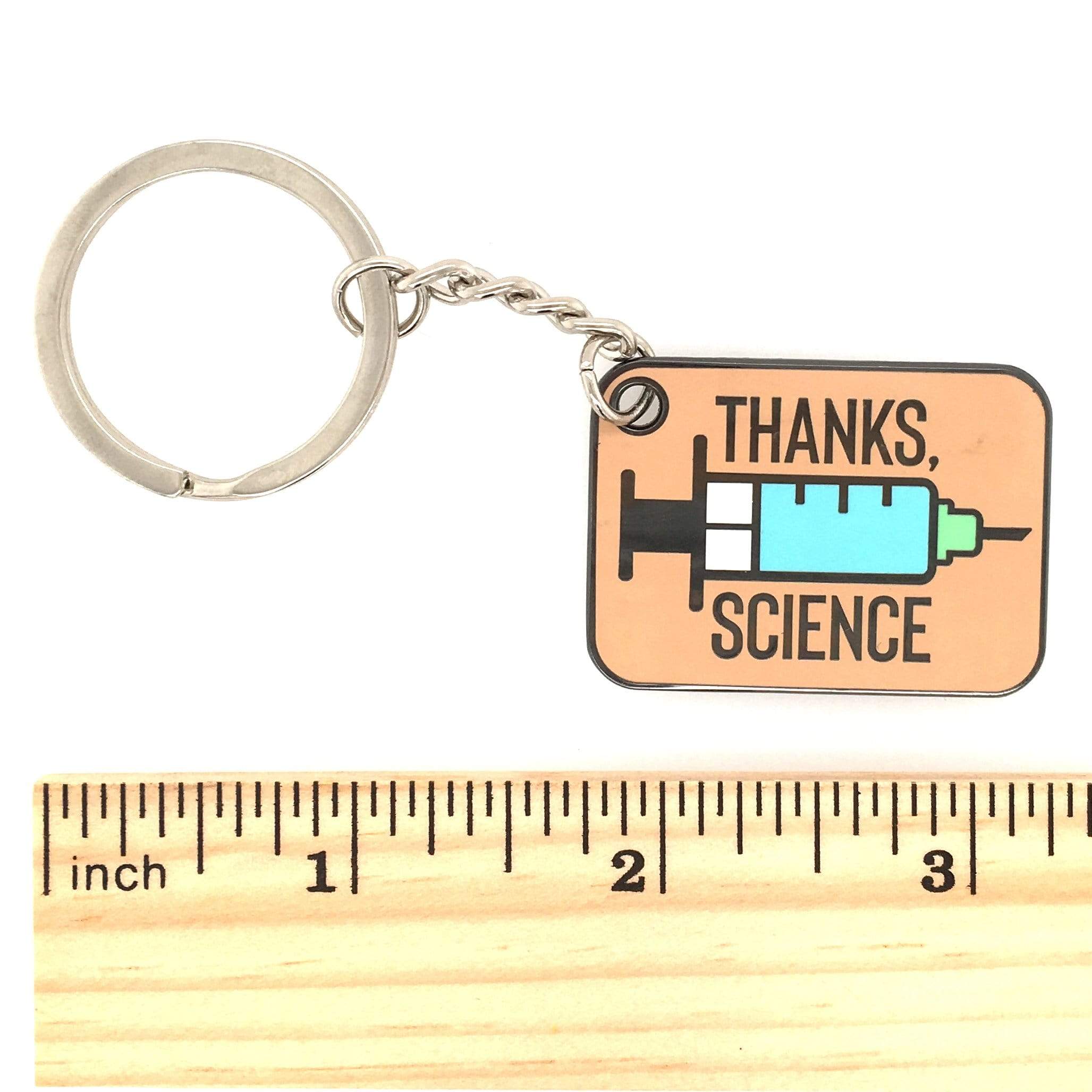 Thanks, Science Keychain - Hard Enamel
