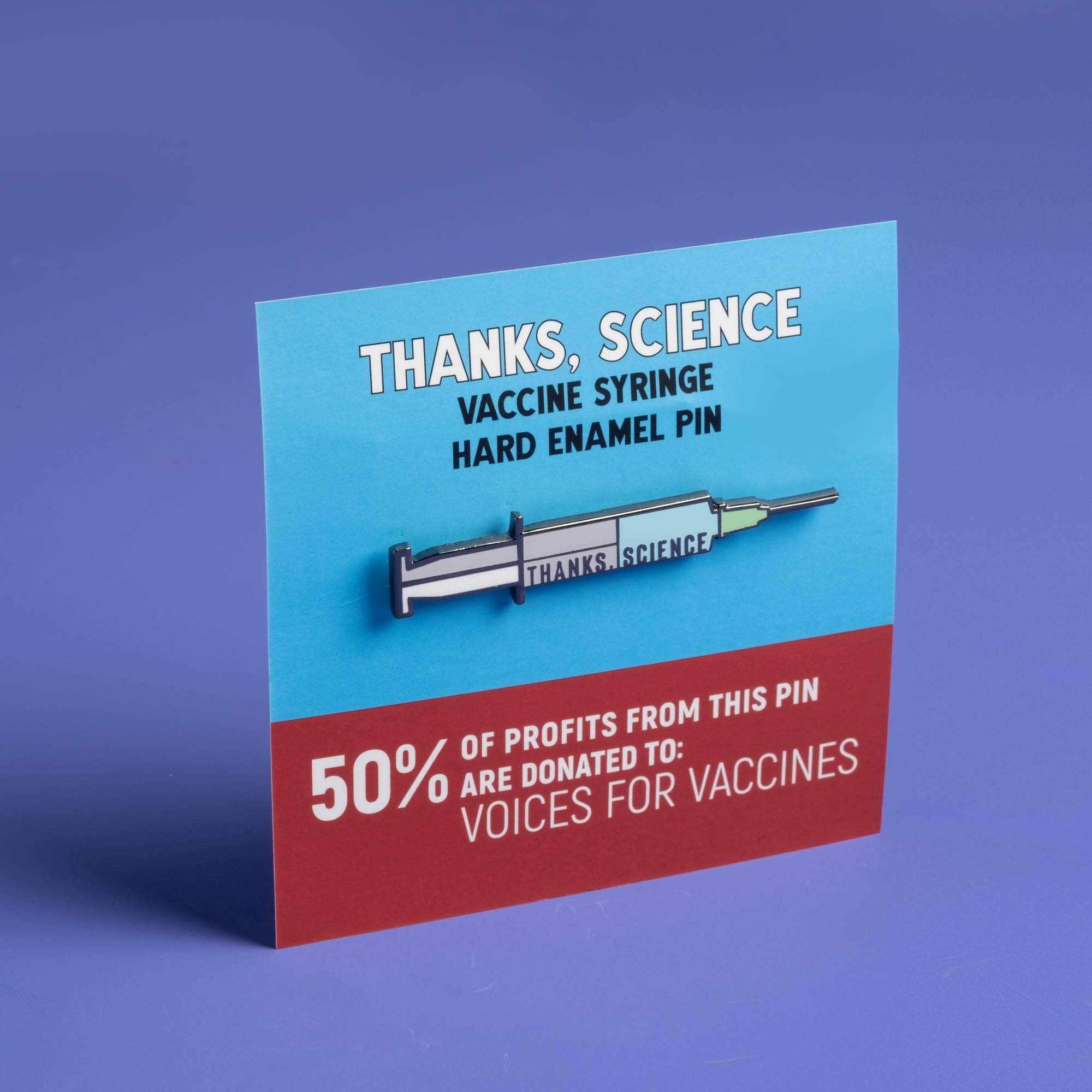 Thanks, Science - Vaccine Pin