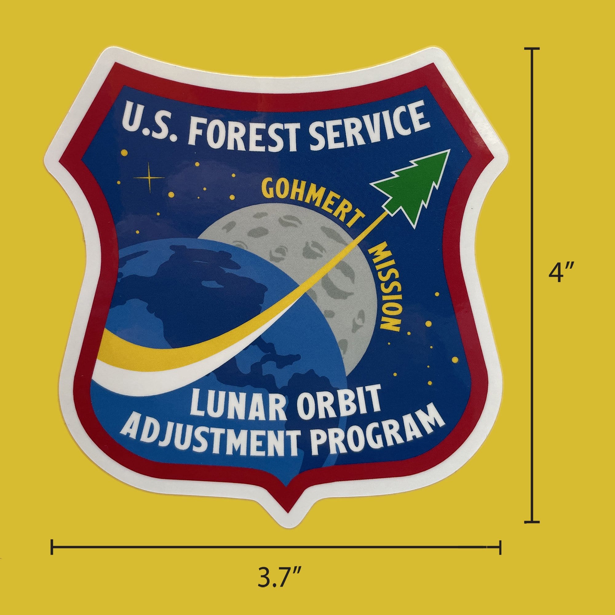 U.S. Forest Service Lunar Orbit Adjustment Program - Sticker