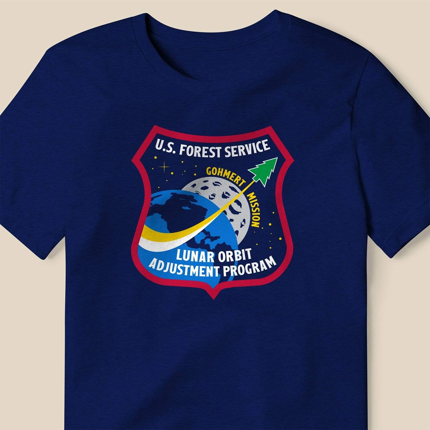 U.S. Forest Service Lunar Orbit Adjustment Program T-shirt