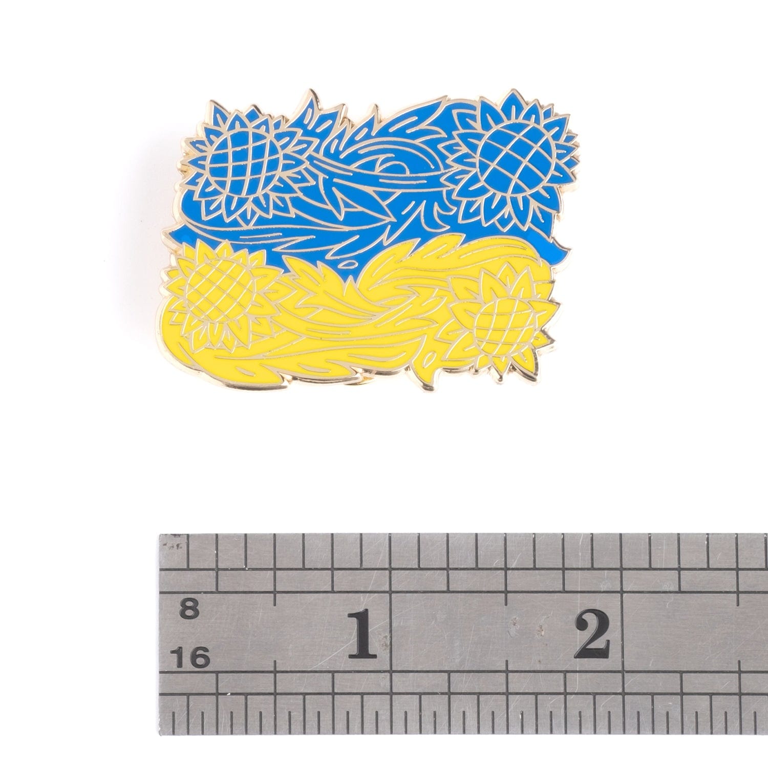 Ukraine Flag XL Enamel Pin by VikaVita