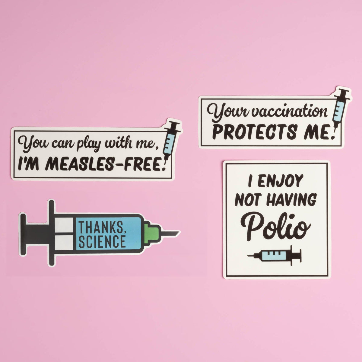 Vaccine Sticker Set — Dissent Pins
