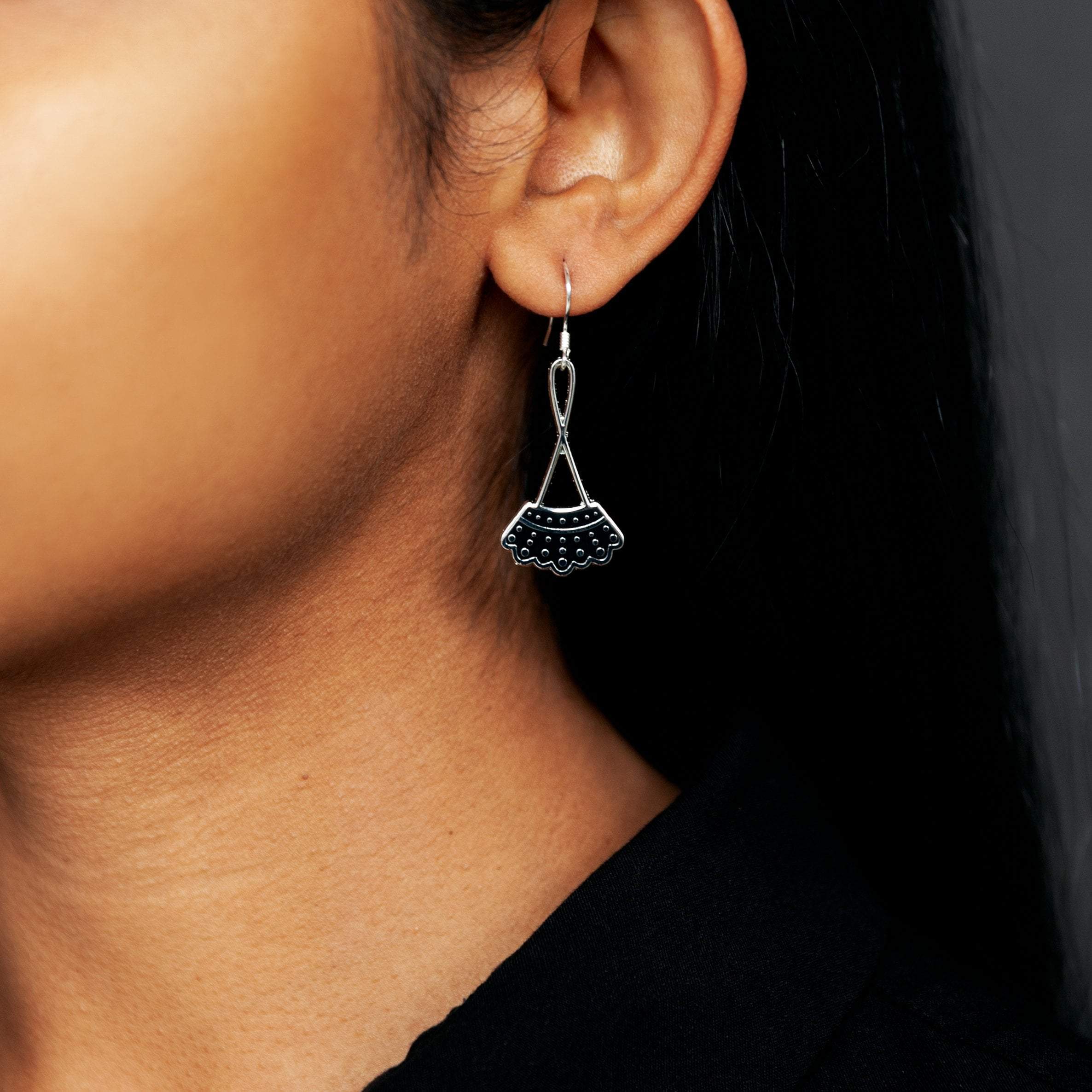 Amrit Jhumka Earrings - Clear – SOKORA JEWELS