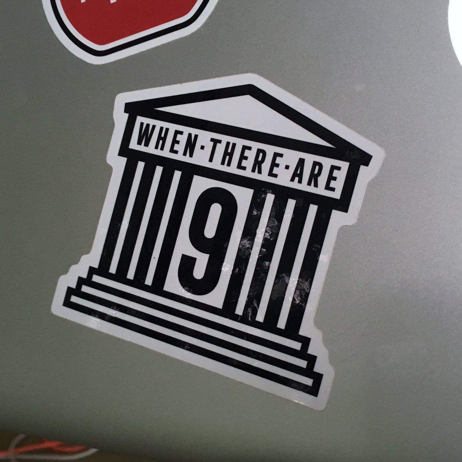 RBG Stickers When There are Nine Sticker